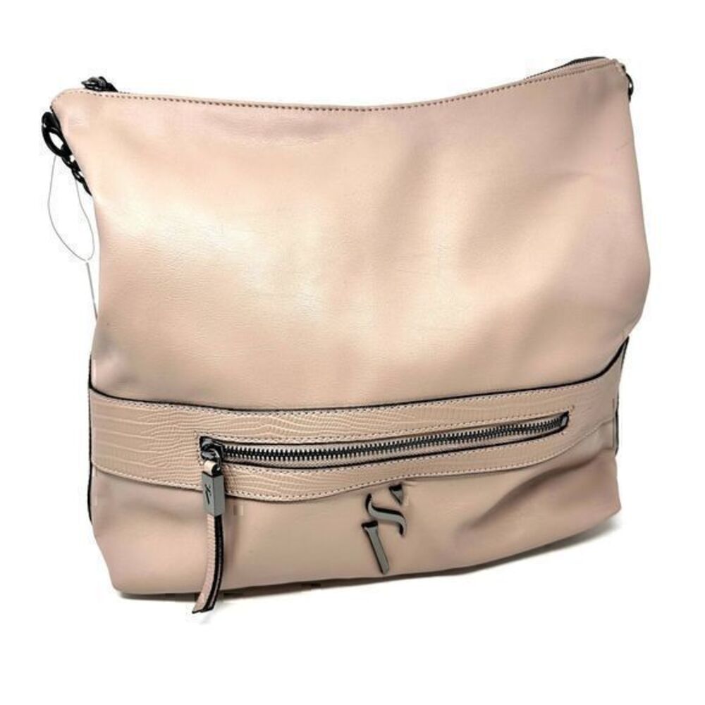 Simply Vera Wang Contemporary Vegan Leather Prairie‎ Pink Hobo Bag